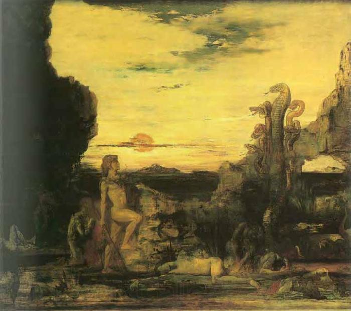 Gustave Moreau Hercules and the Hydra Spain oil painting art